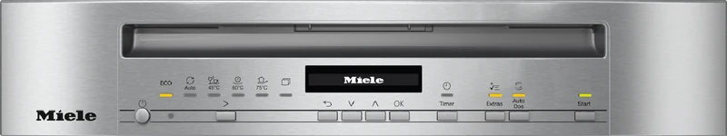 Miele 60cm Freestanding Dishwasher with AutoOpen Drying and Automatic Dispensing PowerDisk CleanSteel