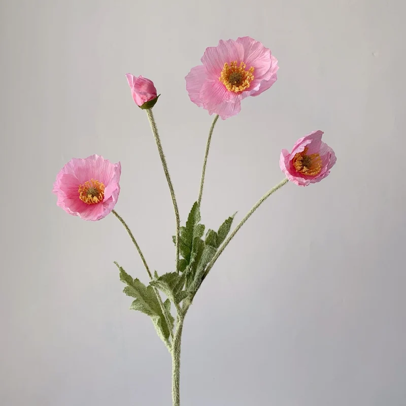 Lebensechte Mohnblumenstiel