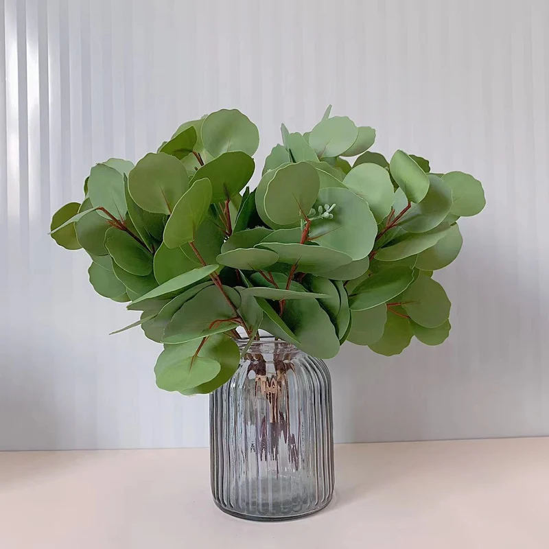 Lebensechte Eukalyptus Stängel Blumenstrauß