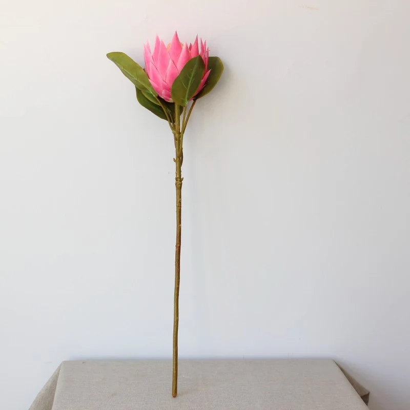 Lebensnahe Dekorative Protea Blumenstängel