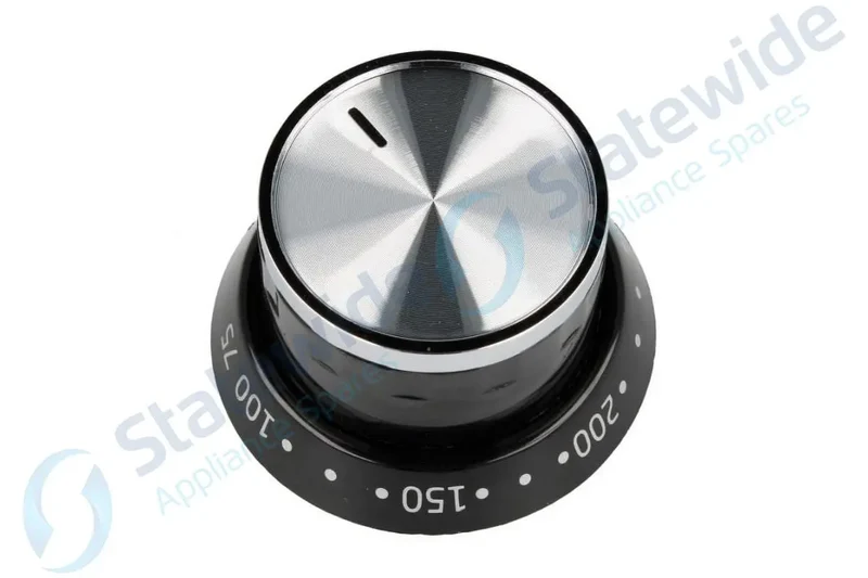 BEKO Oven TEMPERATURE Knob SS (Black SKIRT)-BFC60GMX-Genuine