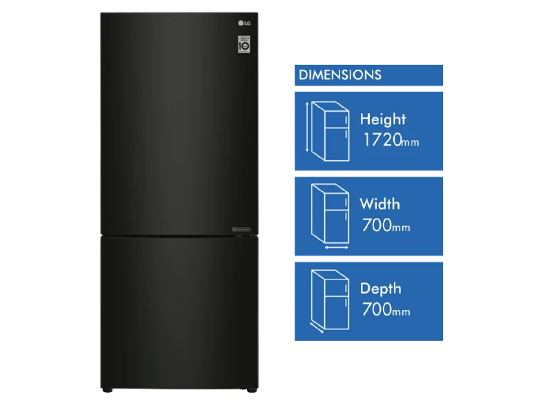 LG 420L Bottom Mount Refrigerator