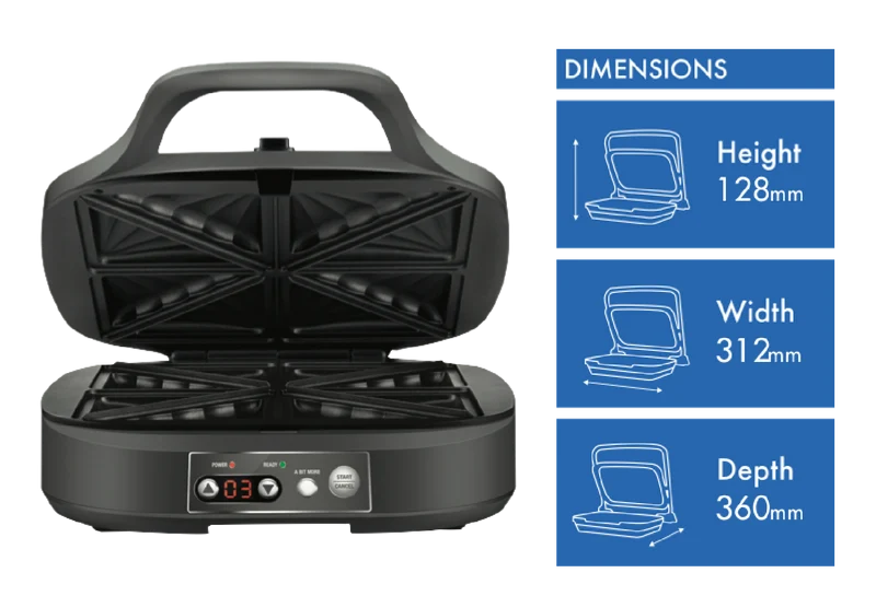 Breville the Power Toastie 4 Slice Toastie Maker