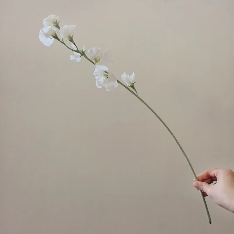 Elegante Seide Sweet Pea Stiel
