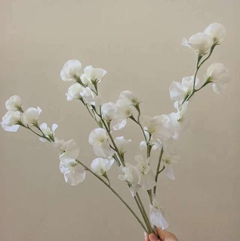 Elegante Seide Sweet Pea Stiel