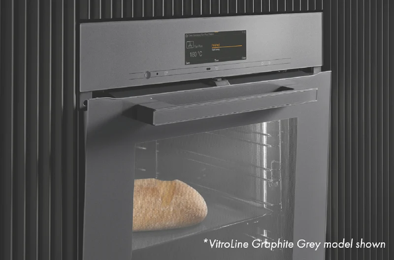Miele 60cm Handleless Pyrolytic Oven with Rapid Cooling and Crisp Function Obsidian Black
