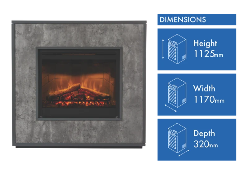 Dimplex 2kW Atlantic Mantle Electric Fireplace
