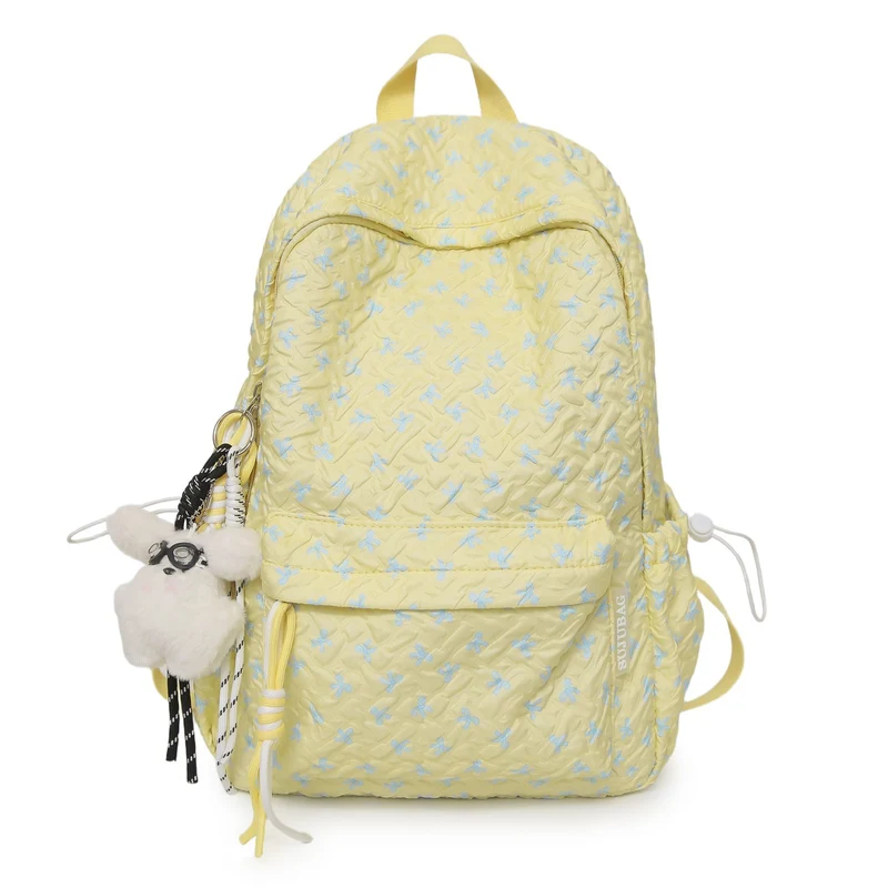 Gestepptes Blumenmuster Rucksack Karnz