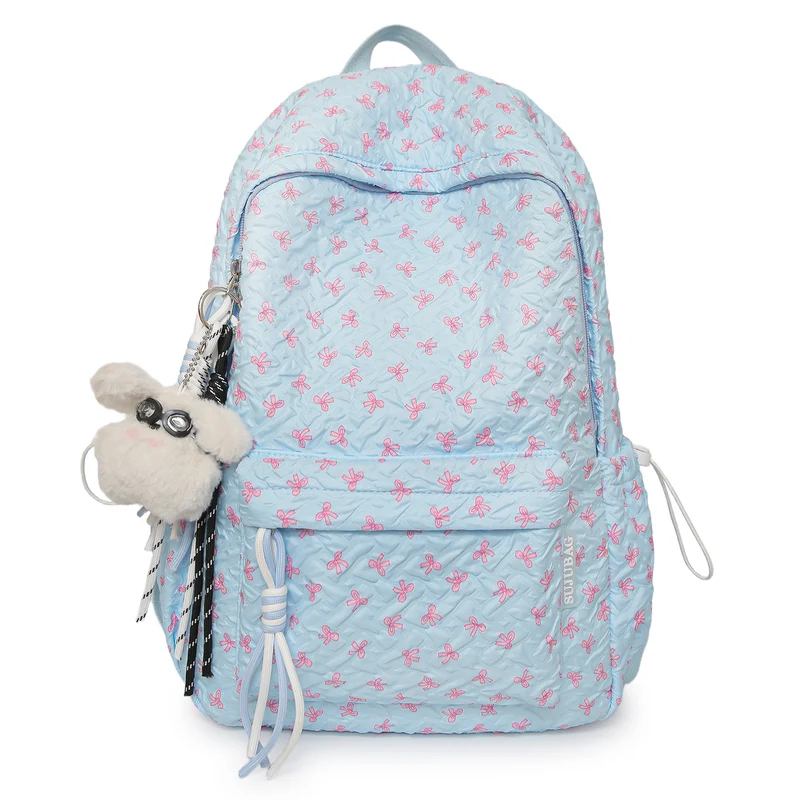 Gestepptes Blumenmuster Rucksack Karnz