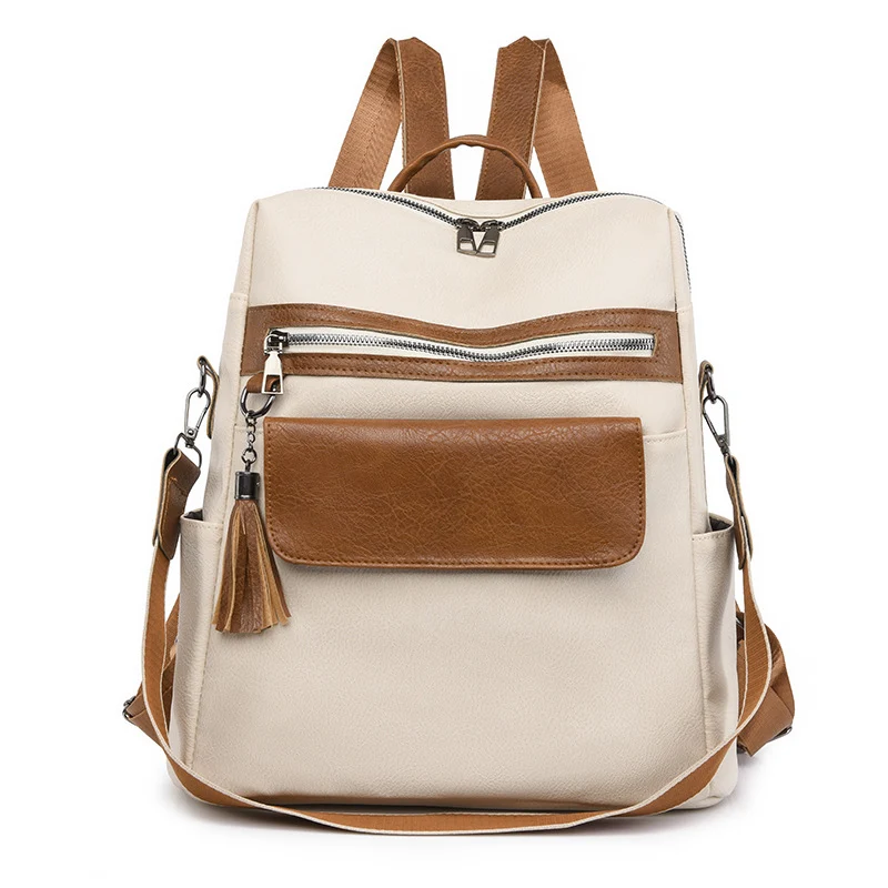 Multi-Funktionaler Kunstleder-Rucksack Karnz