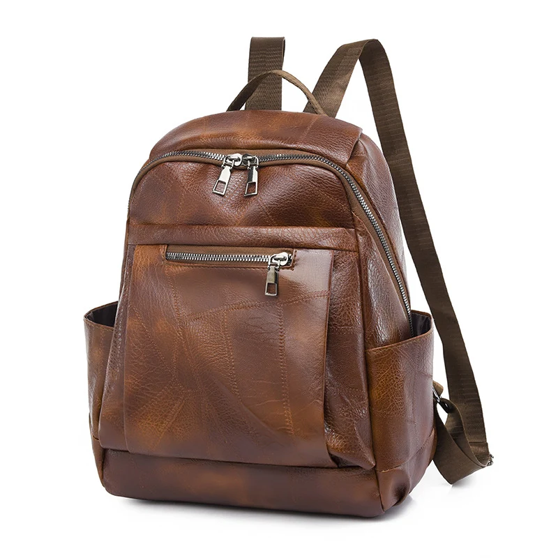 Luxuriöser Multi-Compartment Leder Rucksack Karnz