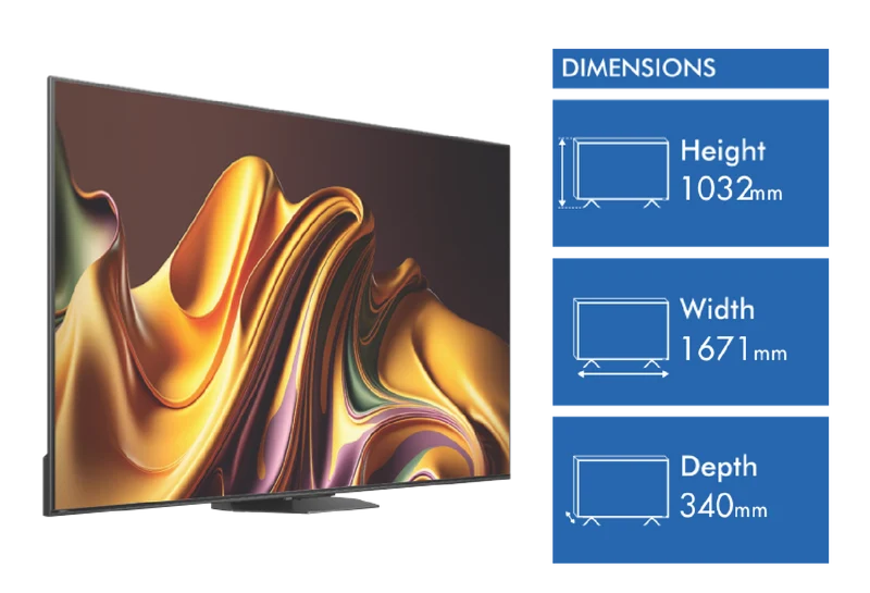 Hisense 75" U8NAU 4K Mini-LED QLED Smart TV 24