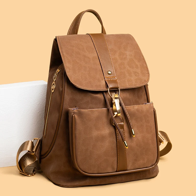 Vintage Leder Rucksack Karnz