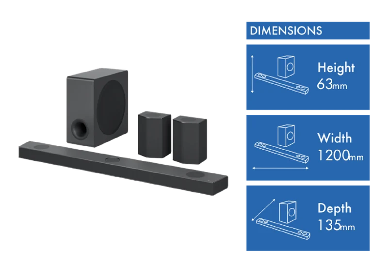 LG 9.1.5Ch 810W Dolby Atmos Soundbar
