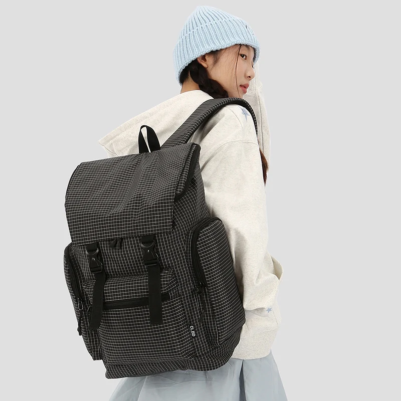 Vielseitiger Multi-Funktions-Rucksack mit Gittermuster Karnz