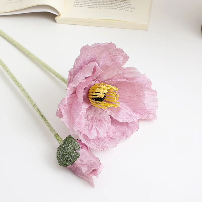 Realistische kunstvolle Mohnblume Karnz