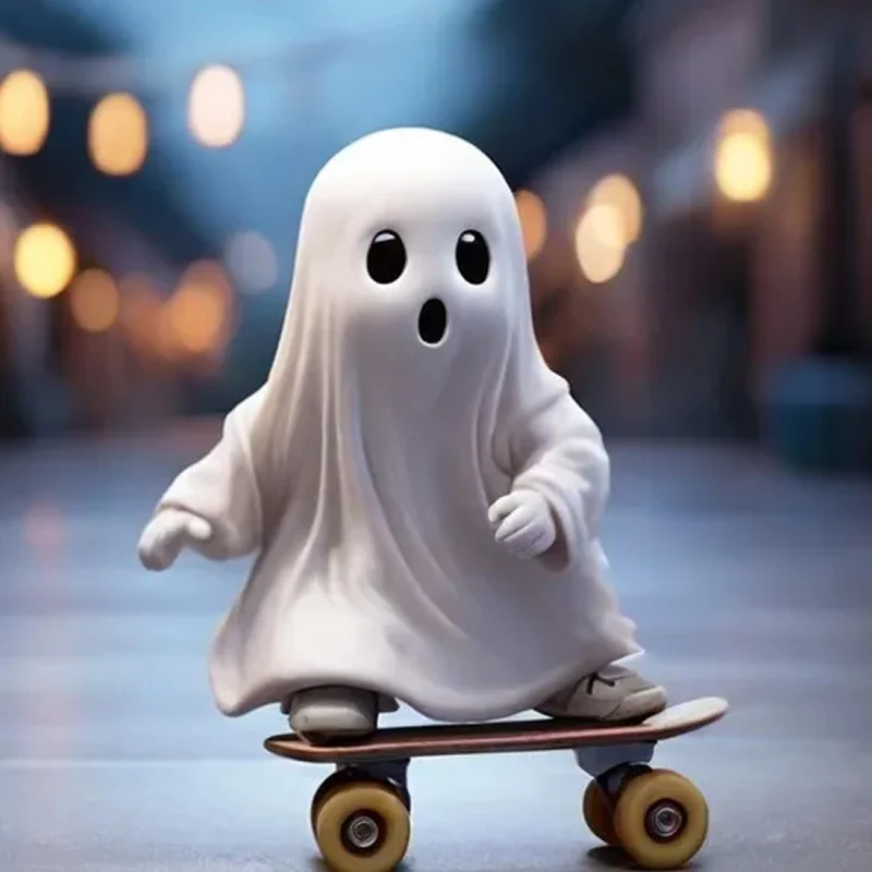Dekorative Skateboard-Gespenst Figur Karnz