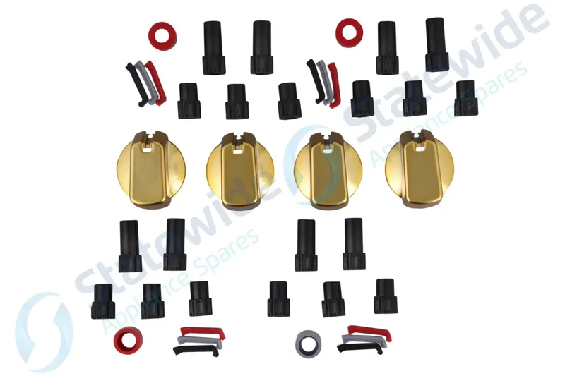 Universal Cooktop/Oven Knob Gold 40mm (Pack 4)