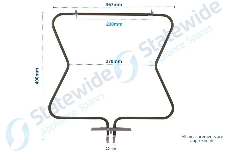 Universal CHEF/SIMPSON/WEST Oven Bottom Element 2000W