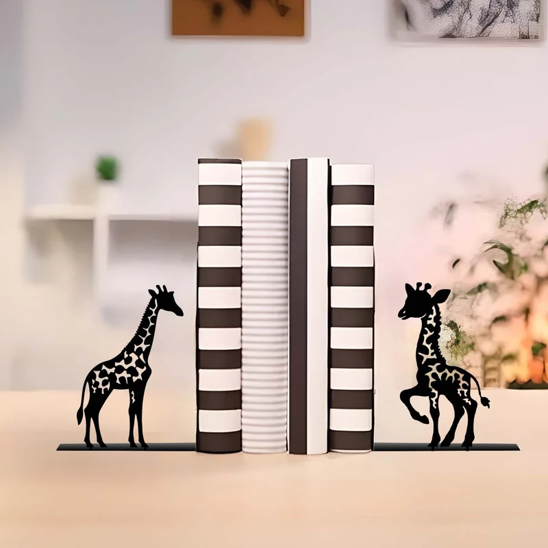 Künstlerische Giraffe Buchstütze