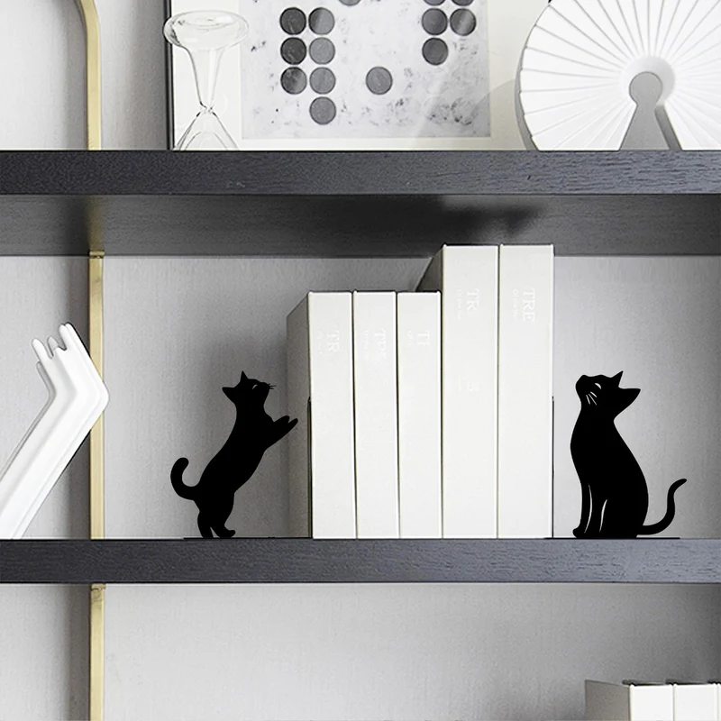 Künstlerische Katzenbuchstützen