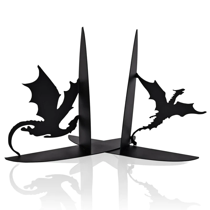 Dekorative Drachen Buchstützen