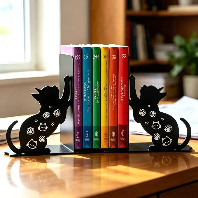 Dekorative Katzenbuchstützen