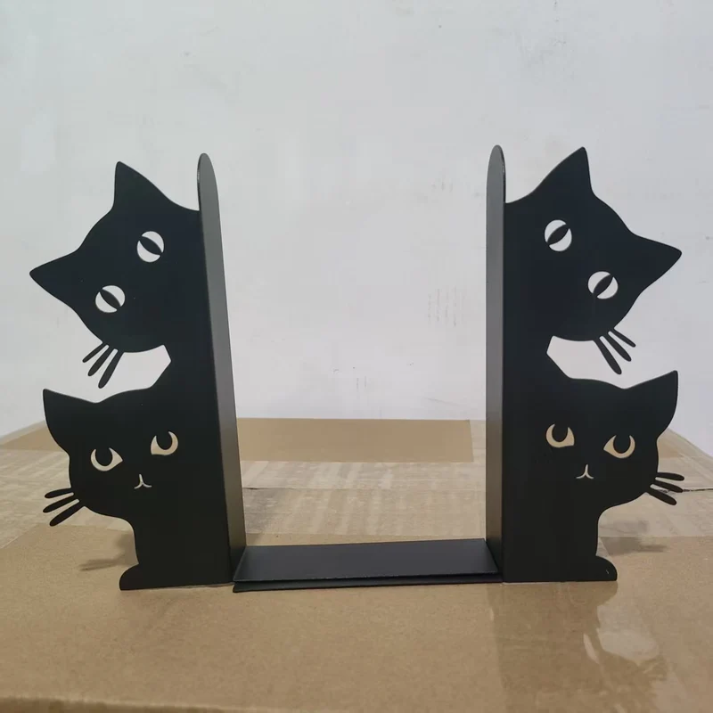 Katzenförmiges Buchstützen-Set