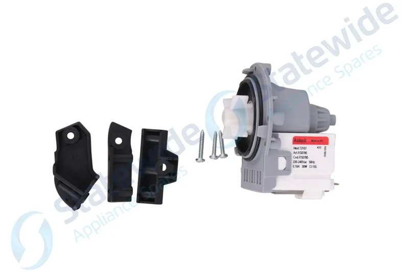ELECTROLUX/Universal ASKOLL Washer Drain Pump 40W & Bracket-Genuine