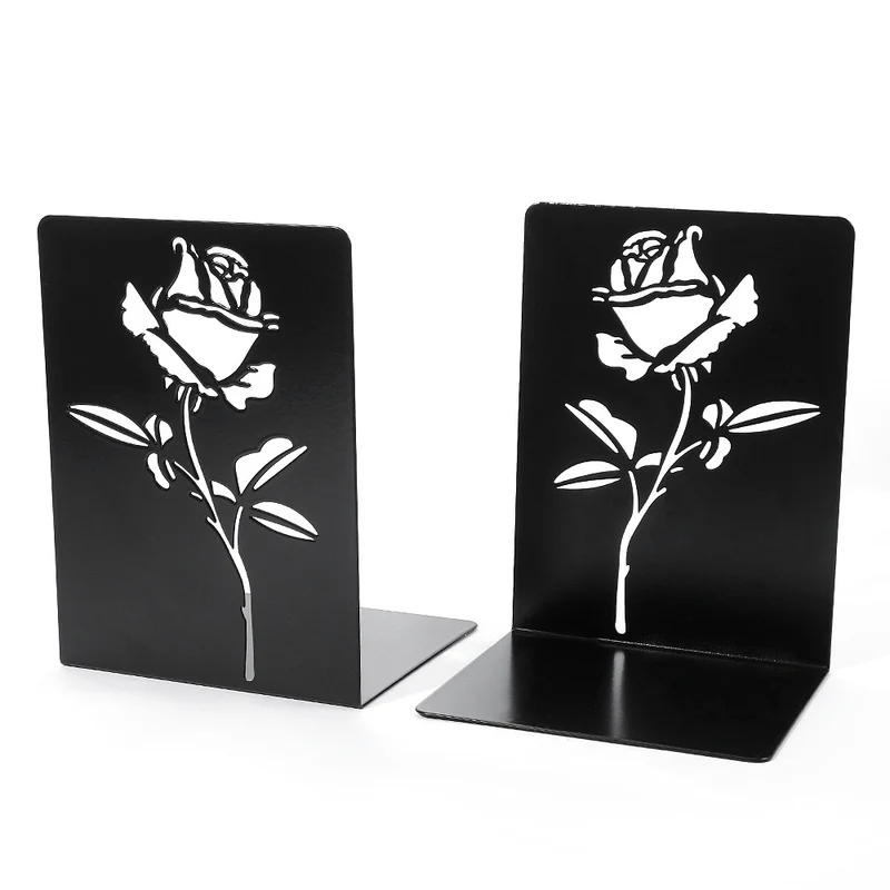 Dekorative florale Metallbuchstützen