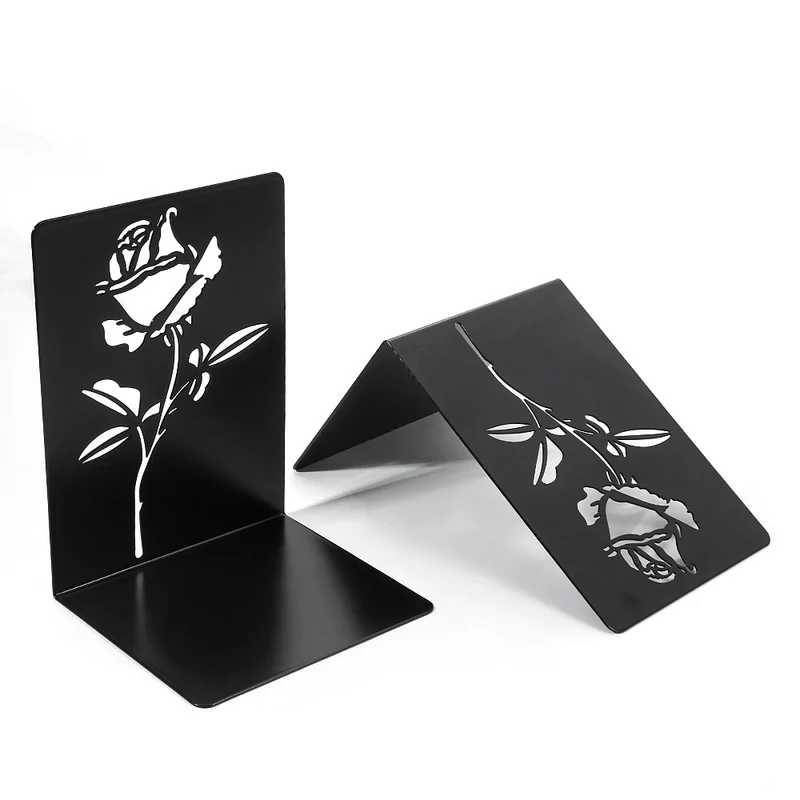 Dekorative florale Metallbuchstützen