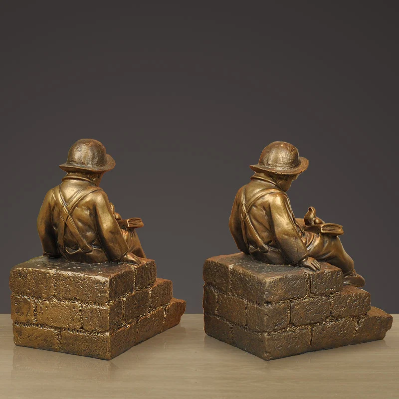 Vintage Figurative Buchstützen
