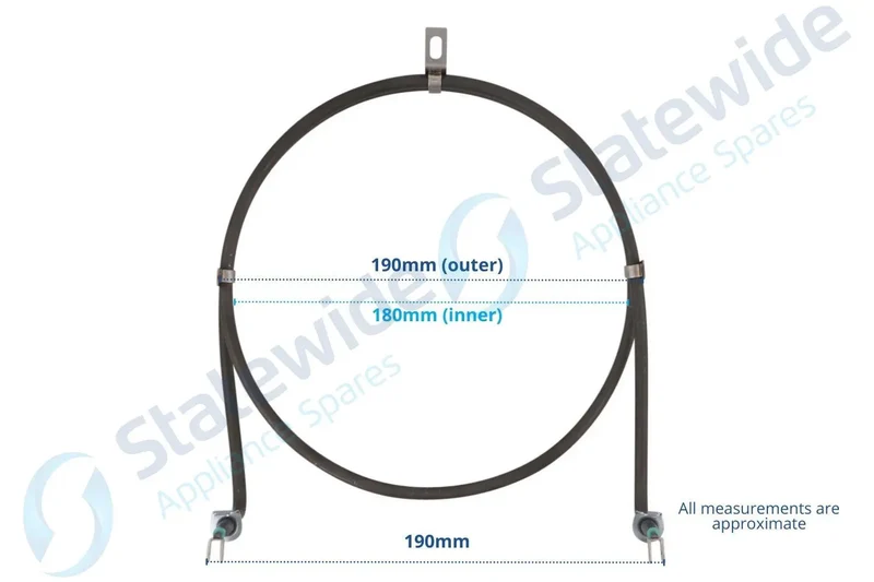 CHEF/ELECTROLUX/SIMPSON/Westinghouse F/F Oven ELEMENT180mm 2200W-Genuine