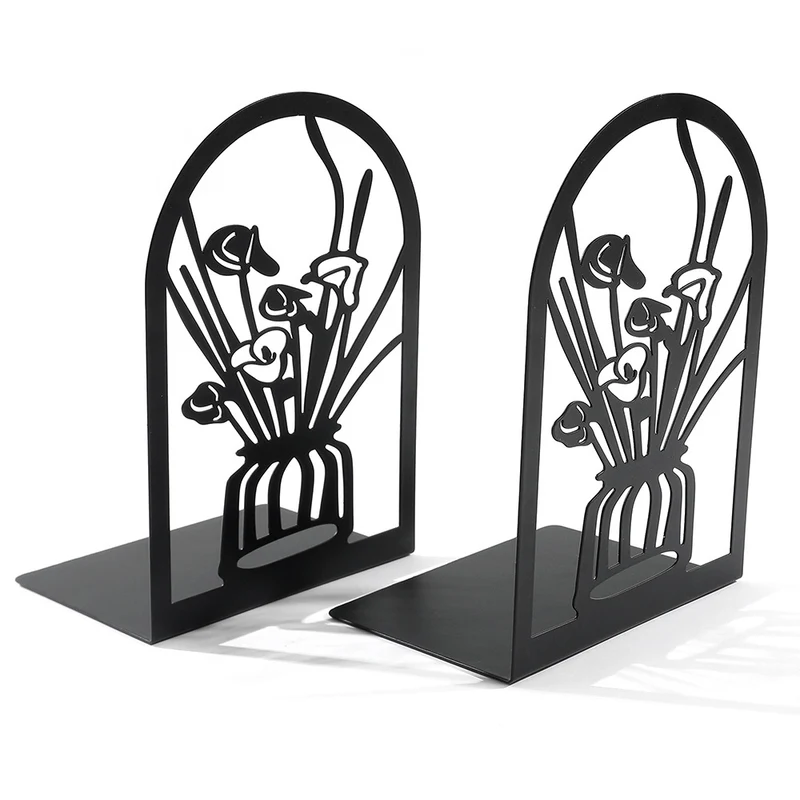 Dekorative florale Metallbuchstützen