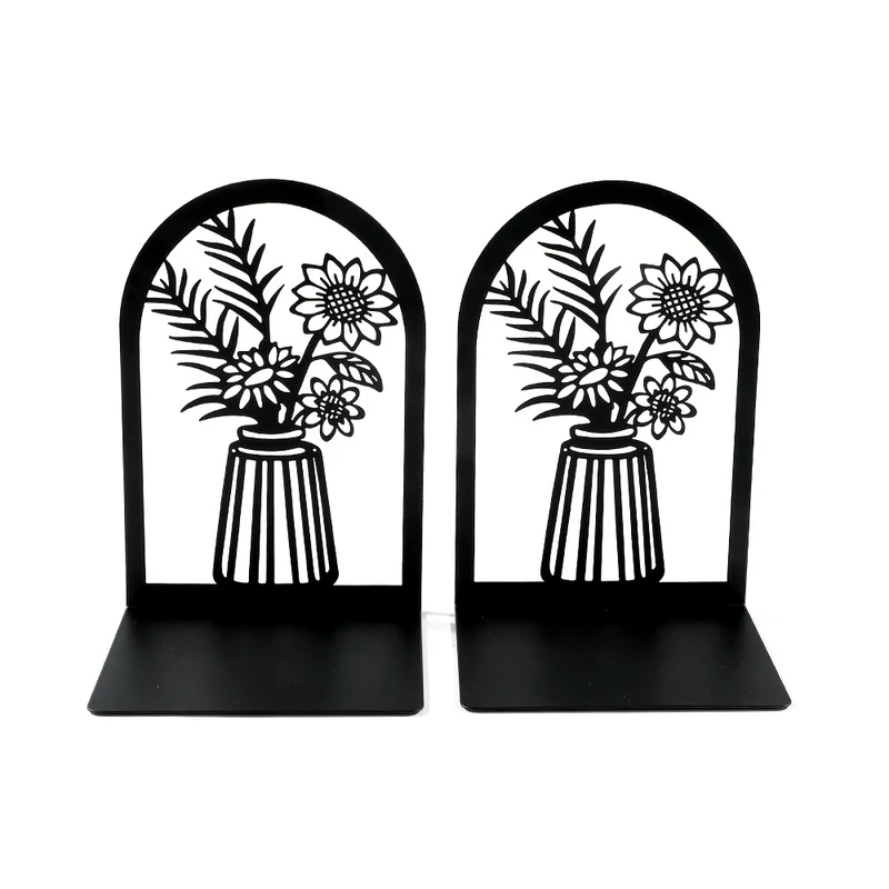 Dekorative florale Metallbuchstützen