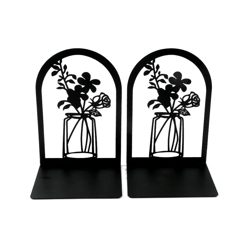 Dekorative florale Metallbuchstützen