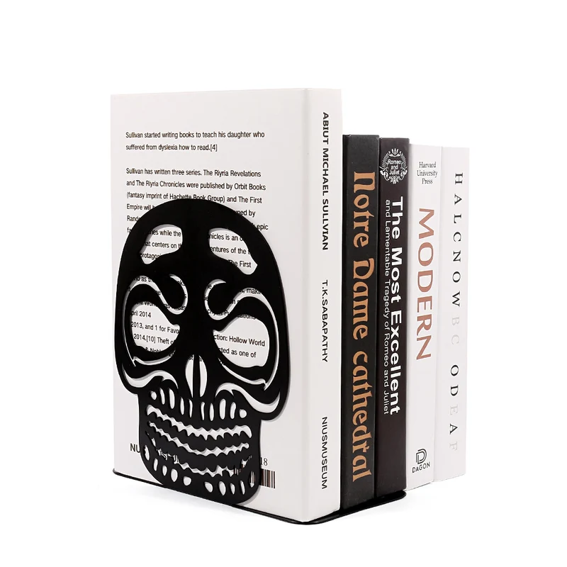 Künstlerische Schädel-themen Buchstützen