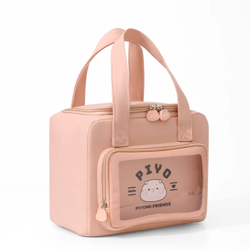 Isolierte Lunch-Tasche mit Durchsichtigem Vordertasche