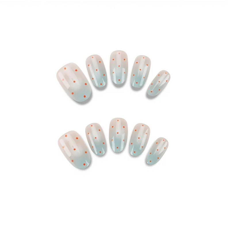 Dekorative Press-On-Nagelkunst mit Ombre-Design Karnz