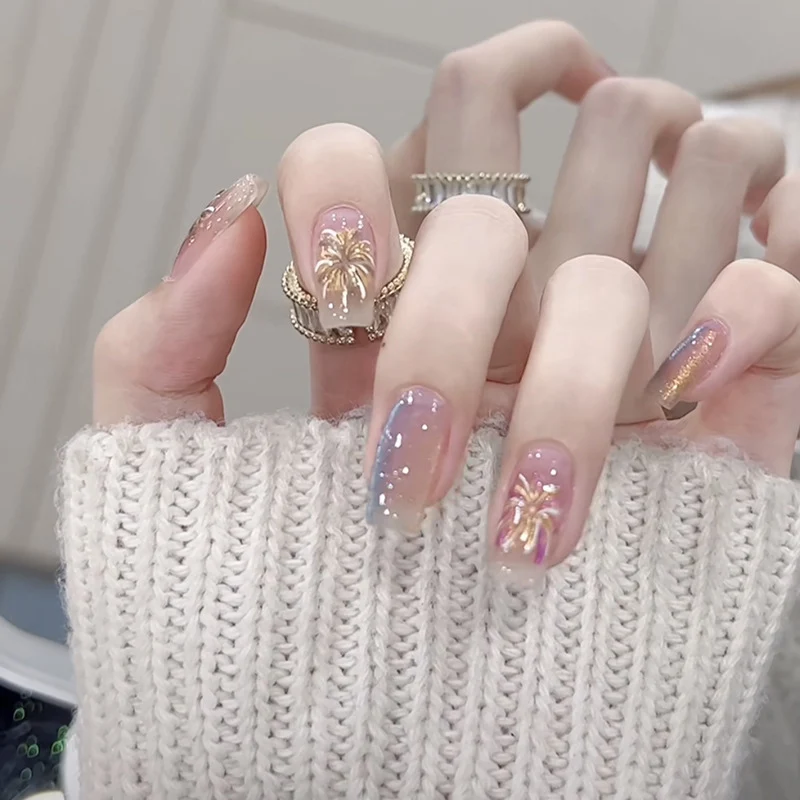 Dekoratives Press-On Nagelkunst-Set Karnz