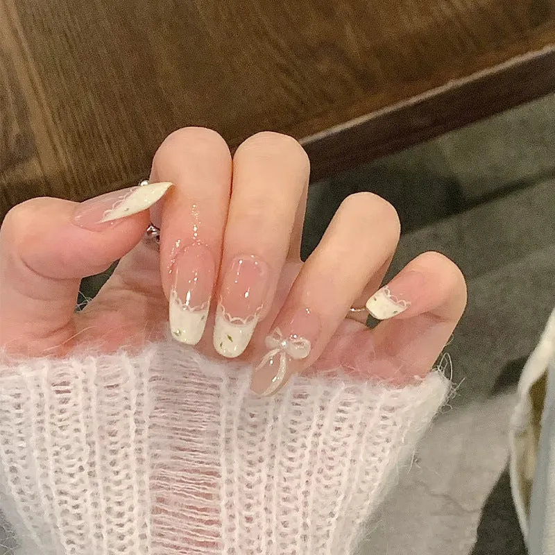 Dekorative Glitzernde Press-On Nail Tips Karnz