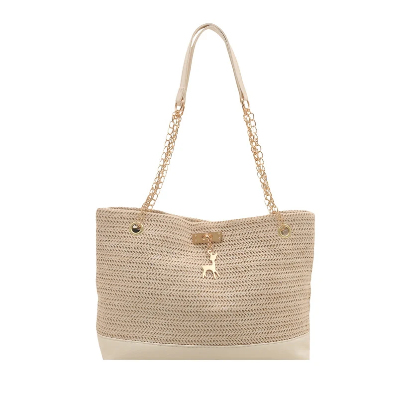 Stylische Geflochtene Strandtasche