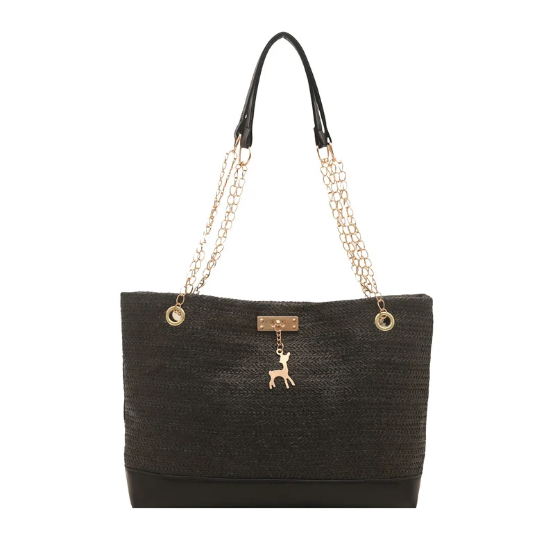 Stylische Geflochtene Strandtasche