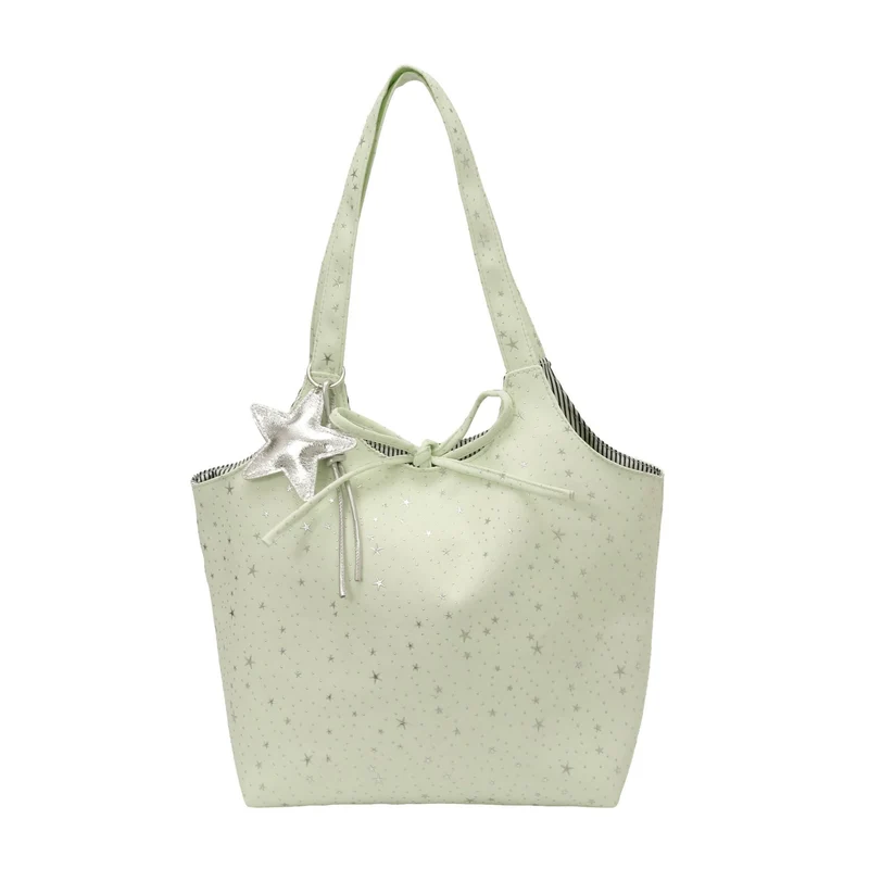 Stylische Canvas-Tote-Bag mit mehreren Taschen