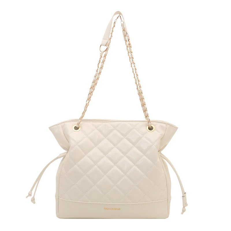 Gepolsterte Kunstleder-Shopper-Tasche