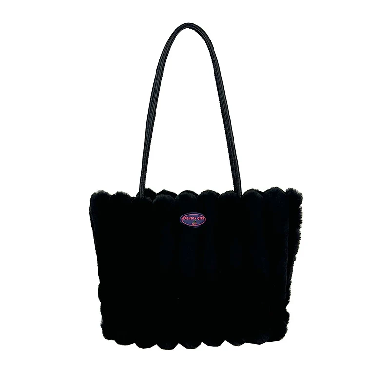Plüsch-texturiertes Tote Bag