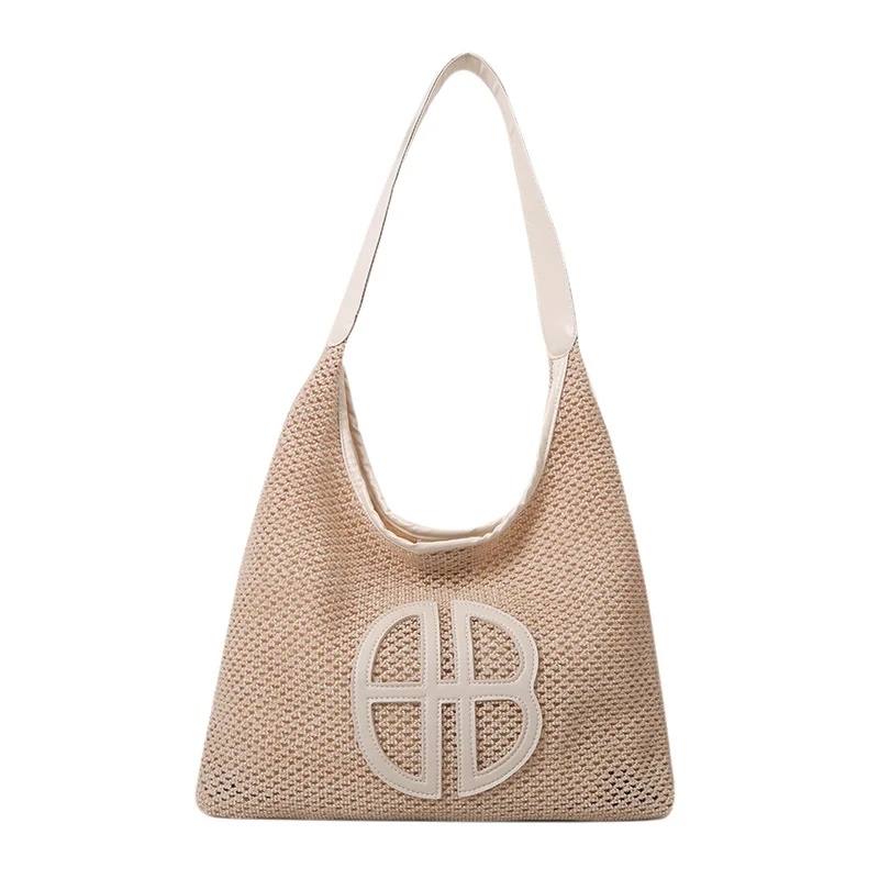 Elegante Geflochtene Markt-Tasche