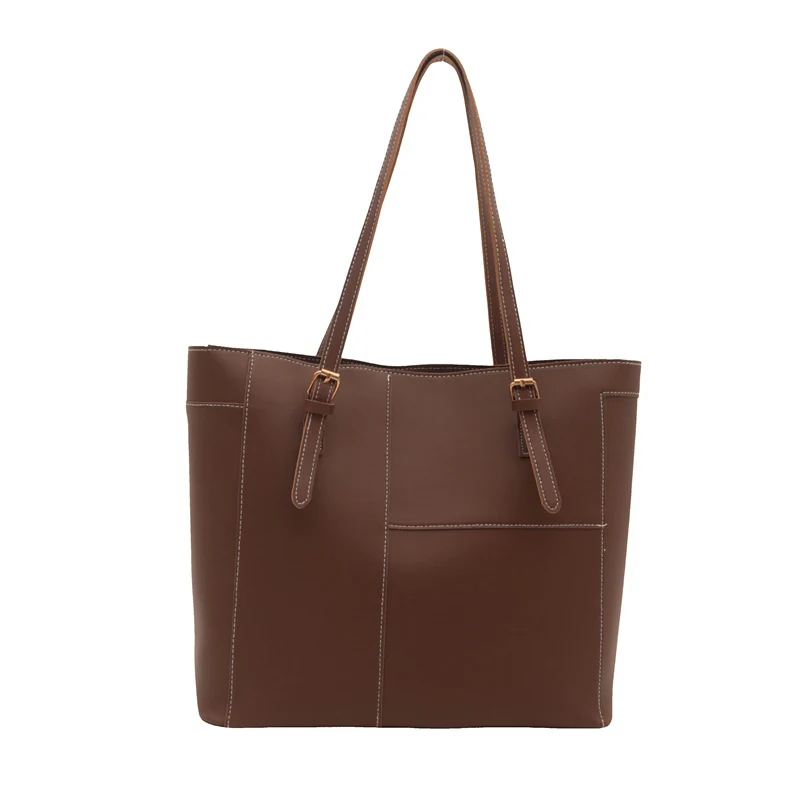 Elegante Strukturierte Leder Tragetasche