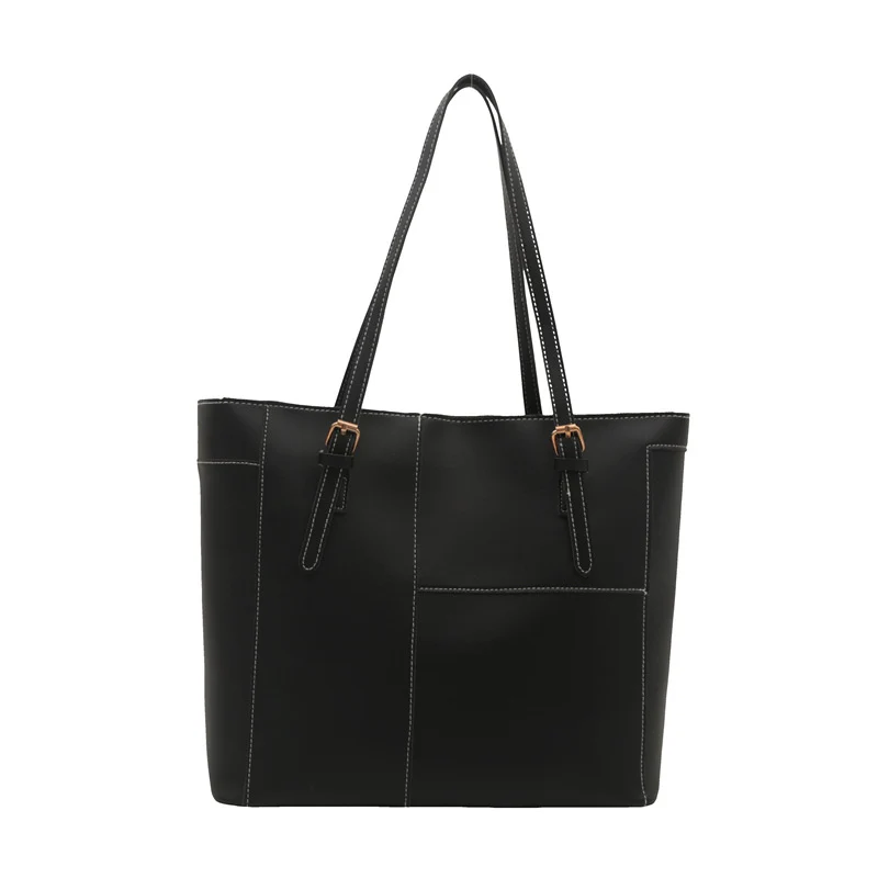Elegante Strukturierte Leder Tragetasche