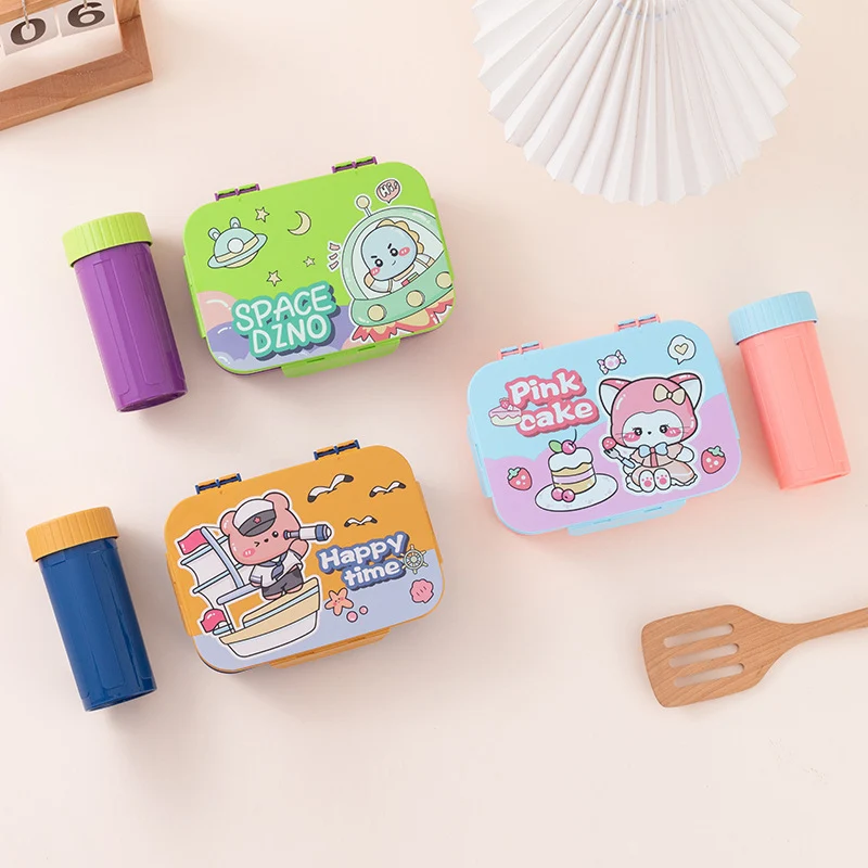 Verspieltes Themen Lunchbox-Set